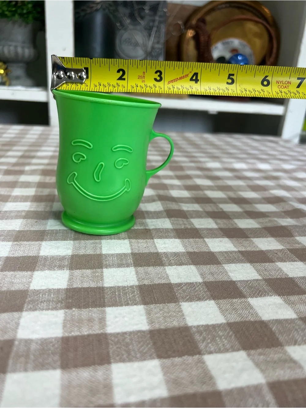 Vintage kool aid plastic cup green retro